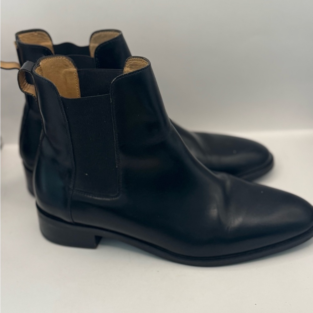 COS Women’s 39 /‎ US 9 Black Chelsea Ankle Boots Slip-On 1.25” Heel